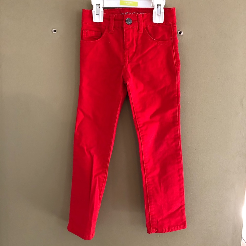 Cherokee red skinny jeans size 4 girls